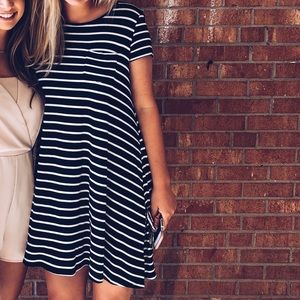 Striped T-shirt dress
